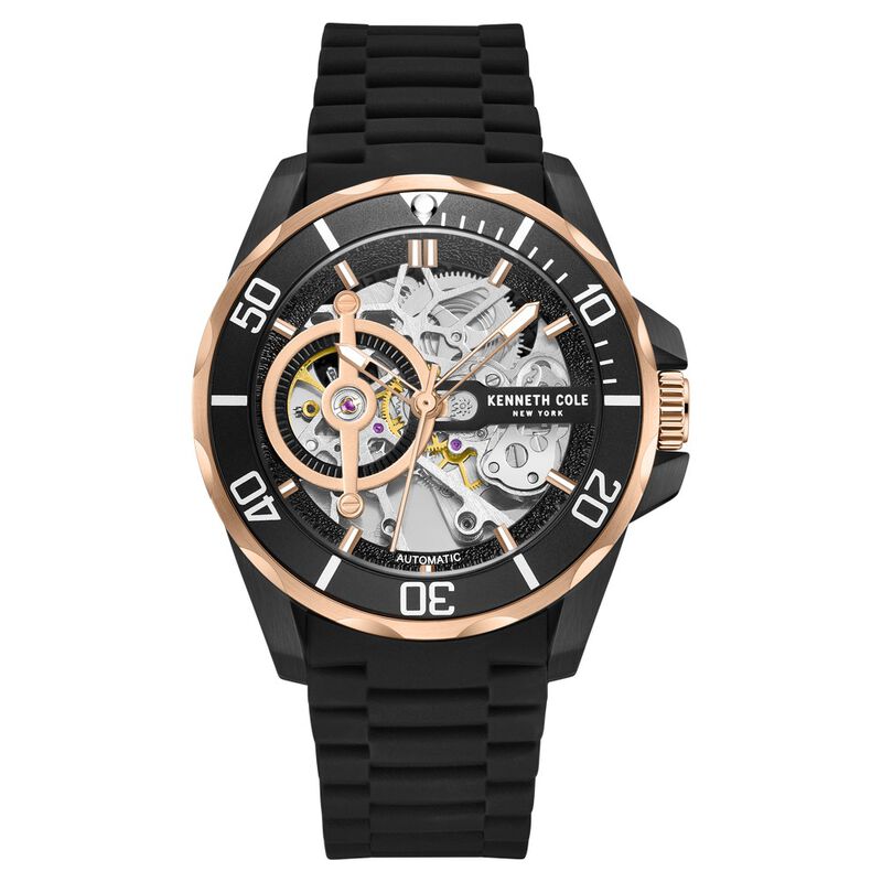Kenneth Cole Black Dial Automatic Watch For Men