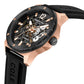 Kenneth Cole Automatic Black Dial Silicone Strap Watch for Men NEKCWGR2104204MN
