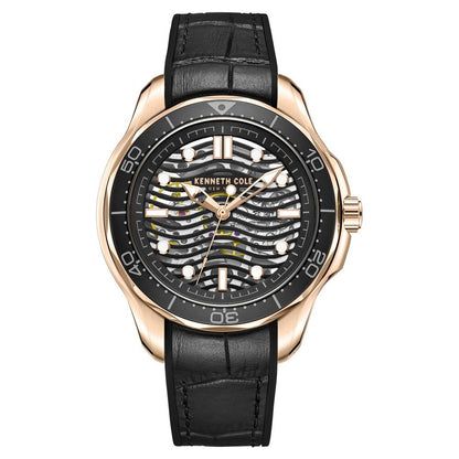 Kenneth Cole Black Dial Automatic Watch for Men NEKCWGR2220901MN
