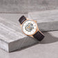 Kenneth Cole Automatic White Dial Leather Strap Watch For Men KCWGX2216901MN