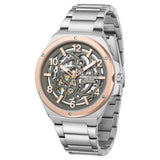 Kenneth Cole Automatic Grey Dial With Silver Stainless Steel Strap Watch For Men-NTKCWGY0046303MN