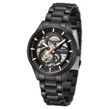 Kenneth Cole Automatic Black Dial With Black Stainless Steel Strap Watch For Men KCWGY0046403MN