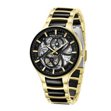 Kenneth Cole Automatic Black Dial Stainless Steel Strap Watch For Men-NTKCWGY0059801MN