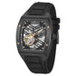 Kenneth Cole Automatic Black Dial With Black Silicone Strap Watch For Men-NTKCWGZ0046103MN