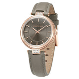 Kenneth Cole Quartz Analog Brown Dial Antique Leather Strap Watch For Women