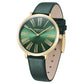 Kenneth Cole Quartz Analog Green Dial Green Leather Strap Watch for Women KCWLA0027303LD