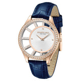 Kenneth Cole Quartz Analog Silver Dial Leather Strap Watch For Women KCWLA0061601LD