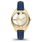 Kenneth Cole Quartz Analog Golden Dial Leather Strap Watch for Women
