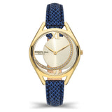Kenneth Cole Quartz Analog Golden Dial Leather Strap Watch for Women