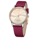 Kenneth Cole Quartz Analog Rose Gold Dial Leather Strap Watch for Women KCWLA2219603LD