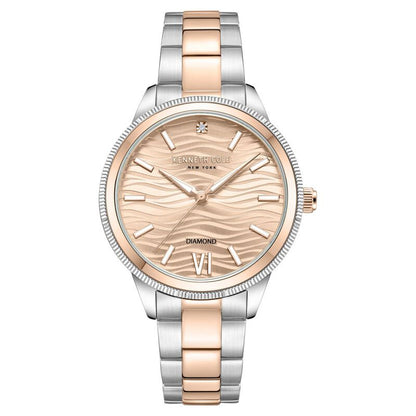 Kenneth Cole Quartz Analog Pink Dial Stainless Steel Strap Watch For Women