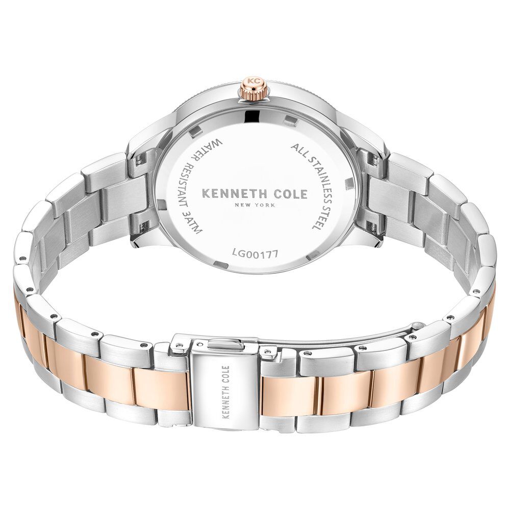 Kenneth Cole Quartz Analog Pink Dial Stainless Steel Strap Watch For Women