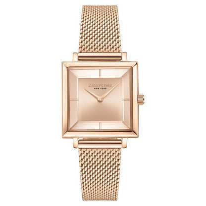 Kenneth Cole Quartz Analog Rose Gold Dial Metal Strap Watch For Women