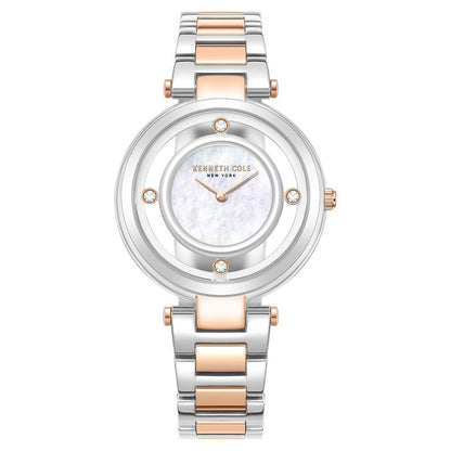Kenneth Cole Quartz Analog White dial Stainless Steel Strap Watch for Women KCWLG0027001LD