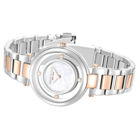 Kenneth Cole Quartz Analog White Dial Stainless Steel Strap Watch For Women