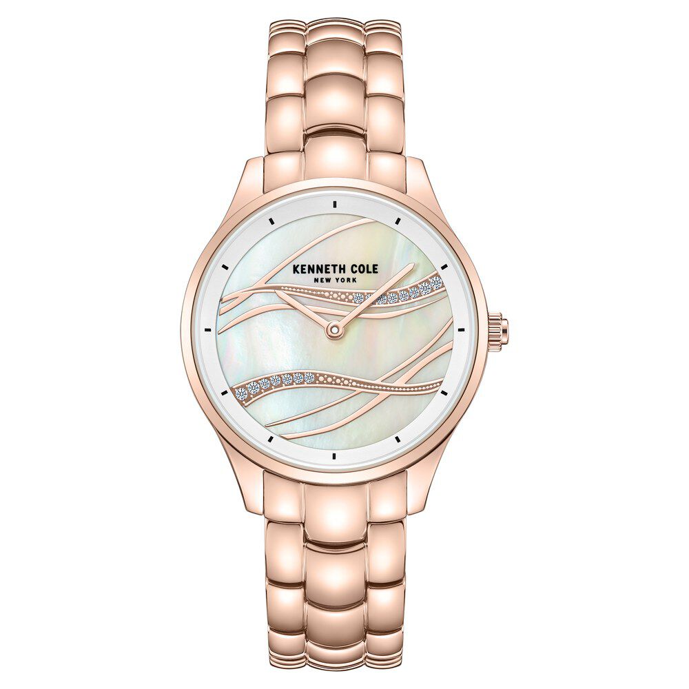 Kenneth Cole Quartz Analog White Dial Stainless Steel Strap Watch For Women KCWLG0047801LD