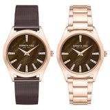 Kenneth Cole Quartz Analog Mother Of Pearl Dial Stainless Steel Interchangeable Strap Watch For Women KCWLG0048402LD