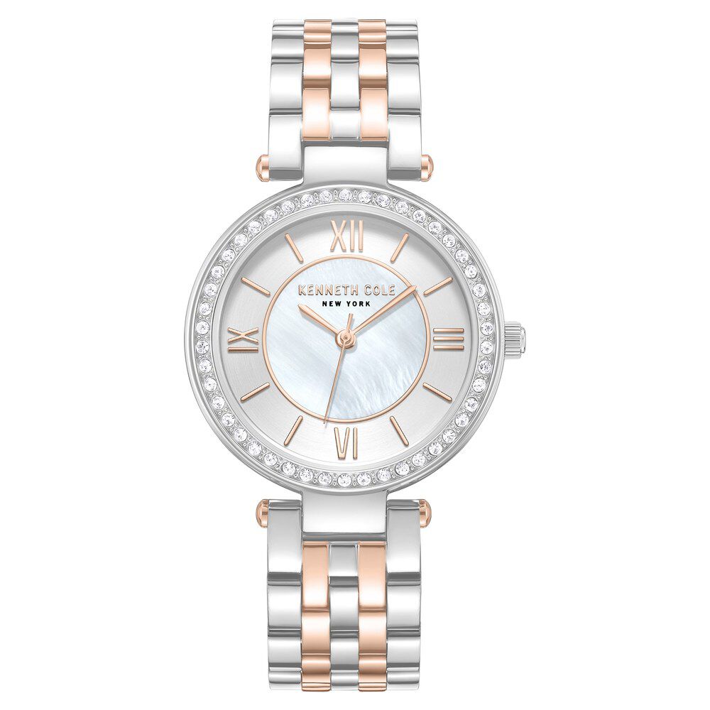 Kenneth Cole Quartz Analog Silver Dial Stainless Steel Strap Watch For Women KCWLG0062203LD