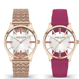 Kenneth Cole Quartz Analog Silver Dial Silicone Strap Watch for Women NEKCWLG2124002LD