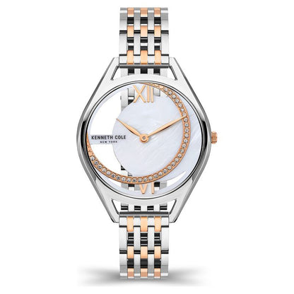 Kenneth Cole Quartz Analog White Dial Stainless Steel Strap Watch For Women