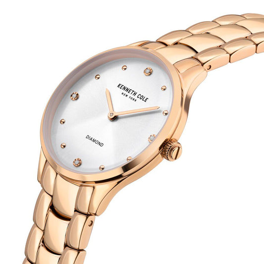 Kenneth Cole Quartz Analog White Dial Stainless Steel Strap Watch For Women