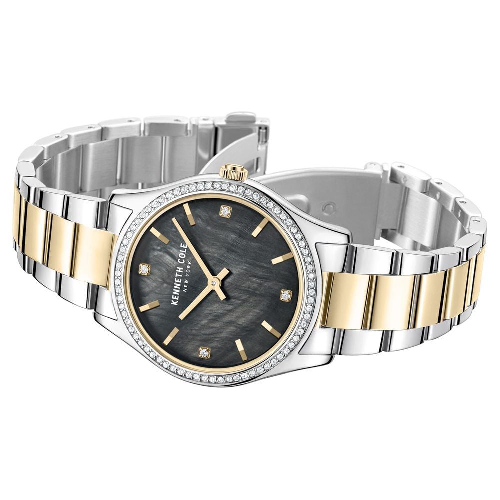 Kenneth Cole Quartz Analog Black Dial Stainless Steel Strap Watch for Women