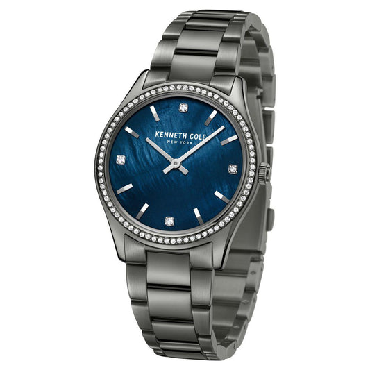 Kenneth Cole Quartz Analog Blue Dial Stainless Steel Strap Watch For Women