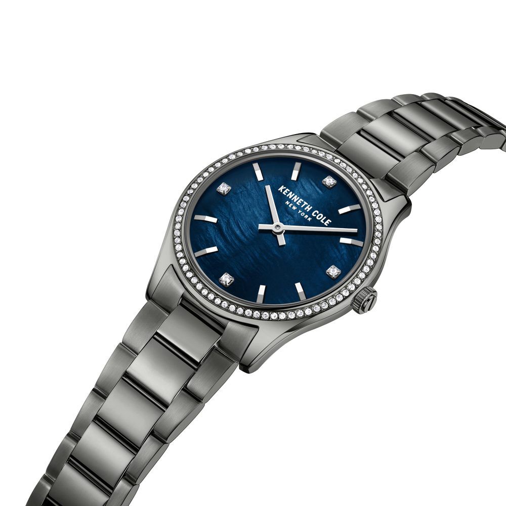 Kenneth Cole Quartz Analog Blue Dial Stainless Steel Strap Watch For Women