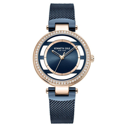 Kenneth Cole Quartz Analog Blue Dial Stainless Steel Strap Watch For Women