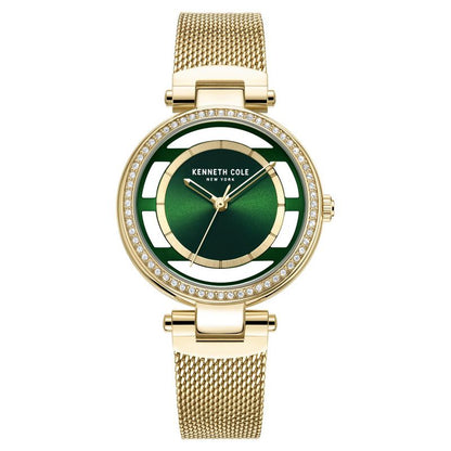 Kenneth Cole Quartz Analog Green Dial Stainless Steel Strap Watch For Women