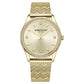 Kenneth Cole Quartz Analog Champagne Dial Stainless Steel Strap Watch for Women