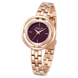 Kenneth Cole Quartz Analog Purple Dial Stainless Steel Strap Watch for Women KCWLG2237102LD