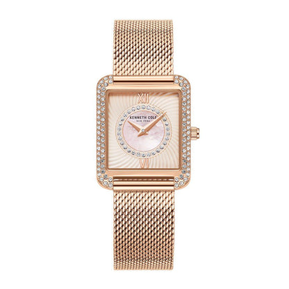 Kenneth Cole Quartz Analog Silver Dial Stainless Steel Strap Watch for Women KCWLG2238002LD