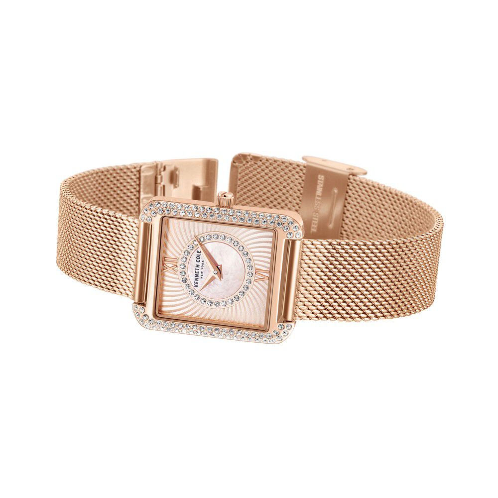 Kenneth Cole Quartz Analog Silver Dial Stainless Steel Strap Watch For Women