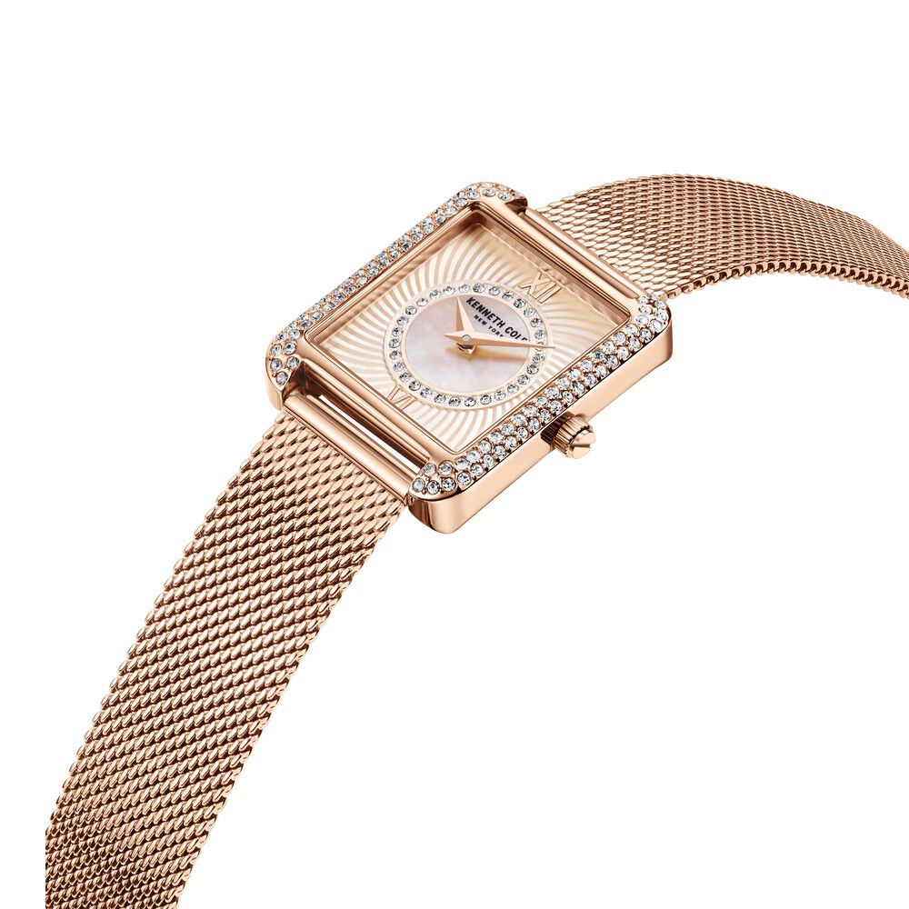 Kenneth Cole Quartz Analog Silver Dial Stainless Steel Strap Watch For Women