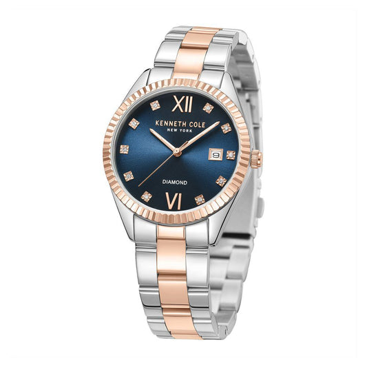 Kenneth Cole Quartz Analog Blue Dial Stainless Steel Strap Watch For Women