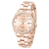 Kenneth Cole Quartz Analog with Date Rose Gold Dial Stainless Steel Strap Watch For Women KCWLH0026907LD