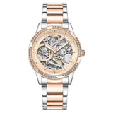 Kenneth Cole Automatic Rose Gold Dial Stainless Steel Strap Watch for Women