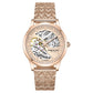 Kenneth Cole Automatic Rose Gold Dial Stainless Steel Strap Watch for Women