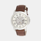 Grant Men Automatic Cream Dial Analog Leather Watch ME3099