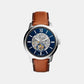 Townsman Men Automatic Blue Dial Analog Leather Watch ME3154