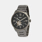 Towns Men Automatic Black Dial Multi-Function Stainless Steel Watch ME3172