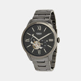 Towns Men Automatic Black Dial Multi-Function Stainless Steel Watch ME3172