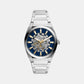 Everett Men Automatic Blue Dial Analog Stainless Steel Watch ME3220