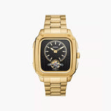 Fossil Inscription Automatic Gold-Tone Stainless Steel Watch