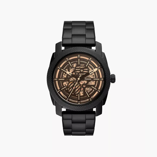 Fossil Machine Automatic Black Stainless Steel Watch