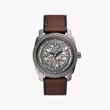 Fossil Machine Automatic Brown LiteHide™ Leather Watch