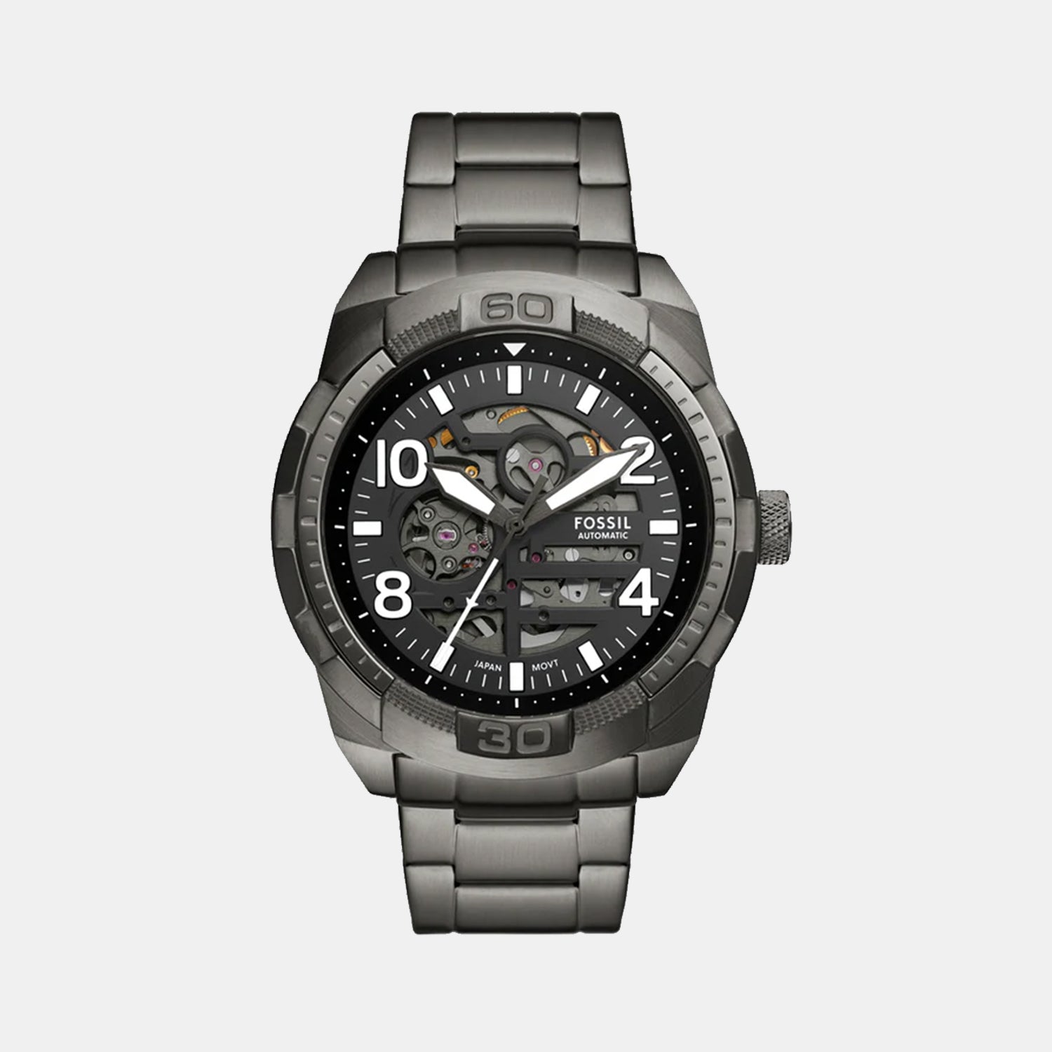 Bronson Men Automatic Black Dial Analog Stainless Steel Watch ME3255