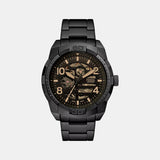 Bronson Men Automatic Black Dial Analog Stainless Steel Watch ME3256