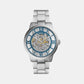 Towns Men Automatic Blue Dial Analog Stainless Steel Watch ME3260